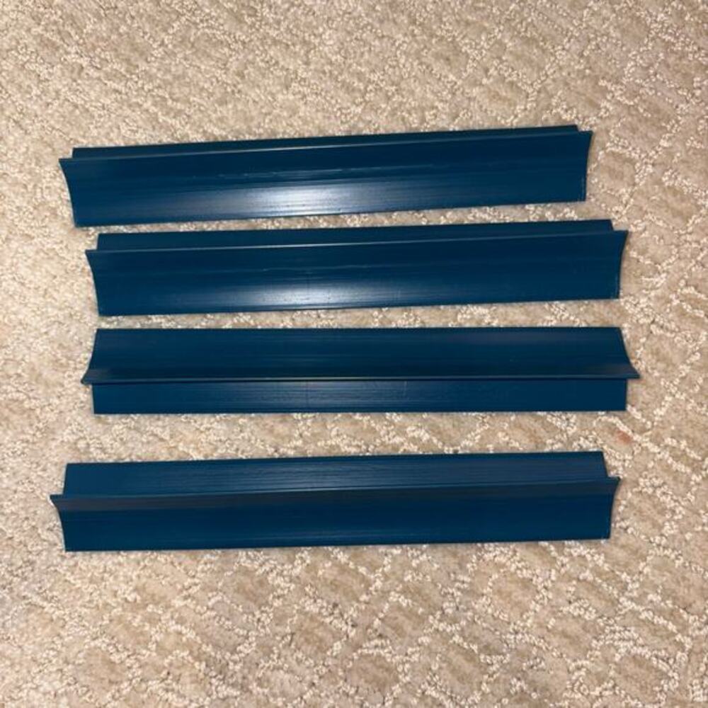 UPWORDS 4 Tile Rack Holders Board‎ Game Replacement Part Plastic 1997 Blue